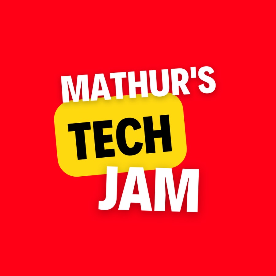 MATHUR'S TECH JAM logo template
