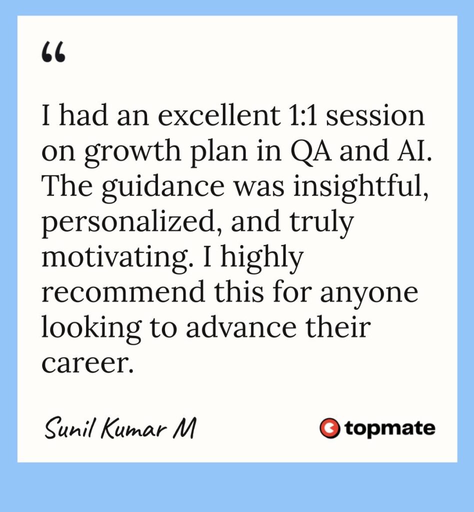 testimonial card from sunil kumar