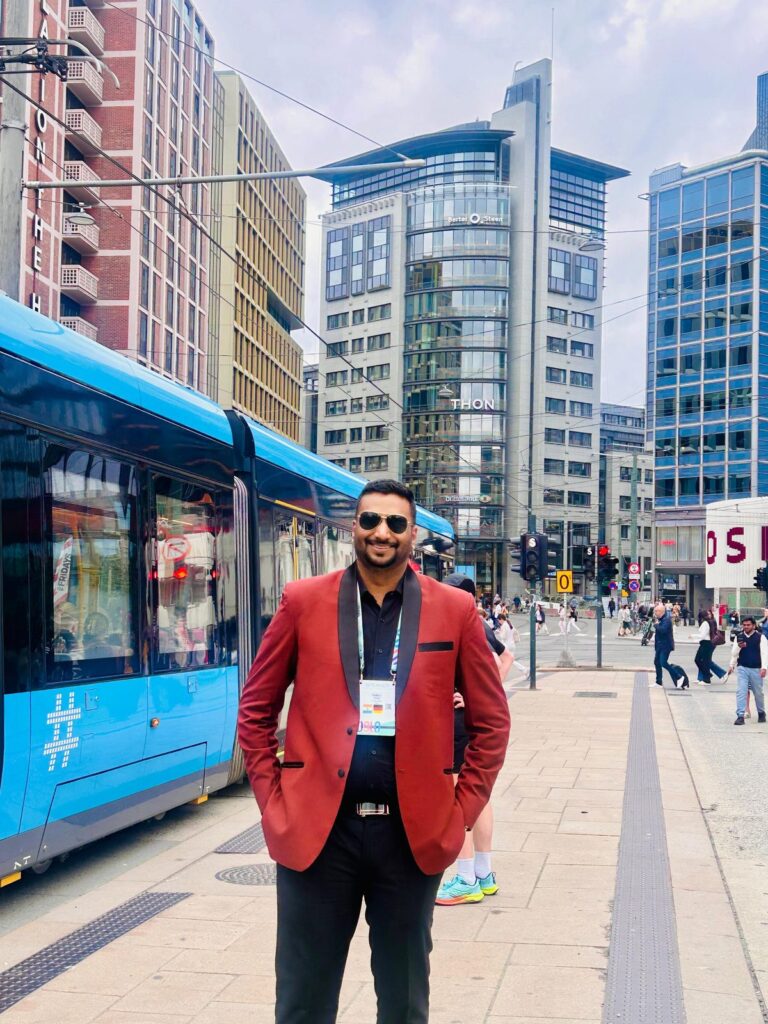 Rahul Parwal on an Oslo street during EuroSTAR 2026