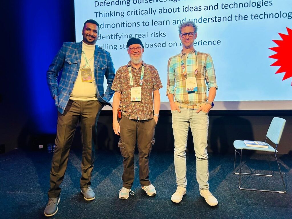 Rahul Parwal after Michael Bolton's session at EuroSTAR 2026 in Oslo